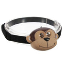 Child's Children Kid Novelty Animal Flash LED Head Light Torch Monkey