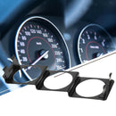 52mm Single DIN Radio Slot Pod Triple Gauge Meter Panel Radio Holder Black