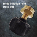 Regulator Valve Propane Refill Adapter for Steel Propane Cylinder with QCC1
