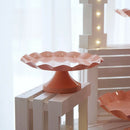 Sweetgo Pink Cake Stand Cupcake Tray Metal Iron Cake Tools Waterproof Desse