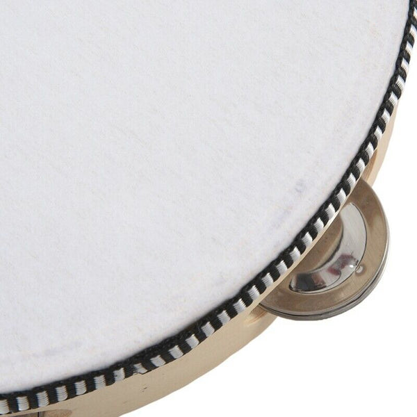 8" Musical Tambourine Tamborine Drum Round Percussion Gift for KTV Party