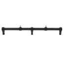 Stainless Steel Carp Fishing Buzz Bars 20" 3 Rod Fixed Buzzer Bar