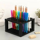 2-Pack 96 Holes Pencil & Brush Holder - Plastic Desk Organizer Stand Holder