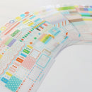 6x/SET Transparent Calendar Scrapbook Diary Book Decor Paper Planner StickVGUS