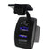 Blue LED Car Motorcycle Dual USB Ports Charger Power Supply 5V 4.2A