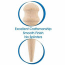 Multi-Size Wood Slicker (10 PCS) Leather Leathercraft Solid Wood Round Burn F7N9
