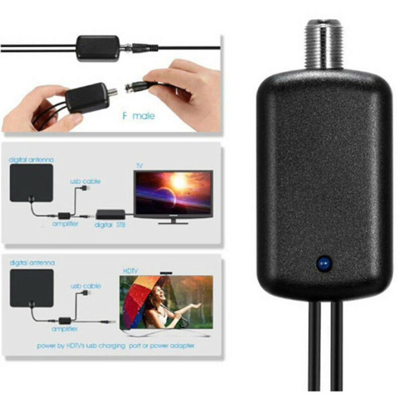 Digital HDTV signal amplifier booster for cable TV fox HD channel 25db BX