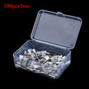 100Pcs Dental Polishing Polisher Prophy Cup Brush Brushes Nylon Latch Flat BDSE