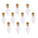 10 Glass Bottle Cork Glass Bottle Pendant, Water droplets shape S6V3
