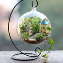 20 Piece 23cm Black Iron Hanging Plant Stand Holder Landscaping Garden Decor