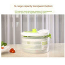 5L Salad Spinner with clear serving bowl Anti-Wobble Tech Vegetable or Lettuce