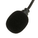 2 Pieces Double Ear Hook Wired Headset Headworn Microphone 3.5mm Mono Black