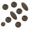 High Quality 9pcs/set Alto Tenor Soprano Saxophone Sax key buttons inlays A