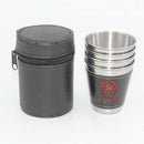4pcs/lot 70ml Stainless Steel Cups Set Outdoor Camping Travel Tableware