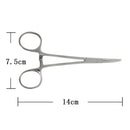 14cm Dog Cat Pet High Quality Stainless Steel Hemostat Forceps Scissors Ear Hair