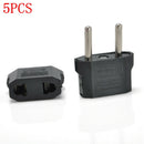 5X/kit US/USA to European Euro EU Travel Charger Adapter Plug Outlet Converter