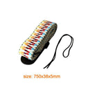 Adjustable Guitar Ukulele Strap Rainbow Webbing Belt with PU Leather Ends A