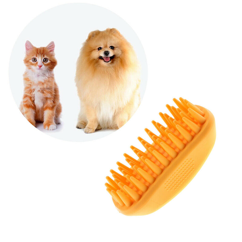 Pet Bath & Massage Brush, Dog Cat Super Soft Hair Removal Grooming Brush