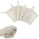 5Pcs Natural cotton and linen soap bag bath flower handmade soap storage bag Gn