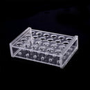 24 Holes Test Tube Rack Testing Tubes Holder Storage Plastic Lab Supplies Z