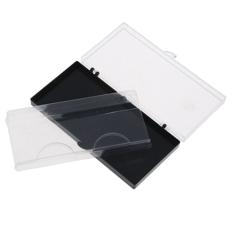 Plastic Eyelash Storage box Transparent Lid black Tray for Grafted eyelas Gw