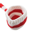 Christmas Crochet Knit Baby Photo Hat White Red