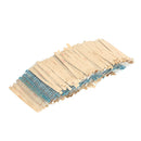 2600 Pcs 130 Values 1/4W 0.25W 1% Metal Film Resistors Assorted Pack Kit