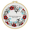 DIY Dream Flower Embroidery Cotton Thread Cross Stitch Needlework Kit Craft