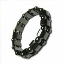 2PC X Hematite Magnetic Black Healing For Man Women Loose Beads Bracelet Jewelry