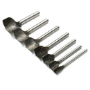 1X(7pcs Steel Leather Craft Half Round Cutter Punch Strap Tools Belt Wallet