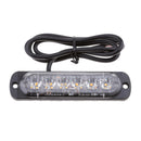 2 PCS 6 LED Car Truck Emergency Beacon Light Bar Hazard Strobe Warning