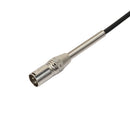 3P XLR Male Jack to 1/4" 6.35mm Female Plug Stereo Microphone Cable Adapter