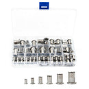 93Pcs Stainless Steel Rivnut Small Countersunk Head Riveted Nuts Insert Nut