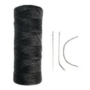 Polyester Hair Track Weft Weaving Sew Decor Thread For Hair Extensions Black
