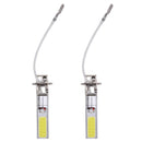 2Pcs H3 COB LED Bright Xenon White 6000K Car Auto Fog Light Lamp Bulb 12V