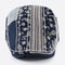 Mens Cotton Newsboy Cap Paisley Patch Block Flat Cap, Adjustable Dark Blue
