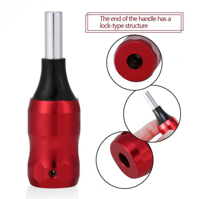Tattoo Machine Aluminum Alloy Handle Grip Needle Tube Tip Body Art Acces HSZ
