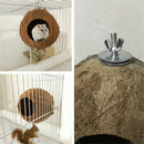Safe Coconut Shell Parrot Nest Bird House Hut Cage Hamster Squirrel Nesting Ball