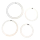 1 Pack Drum Muffler Dampening Rings Tone Control Ring 12'' 13'' 14'' 16''