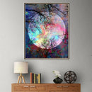 5D DIY Diamond Painting Forest Tree Color Moon Diamond Painting Cross Stitch M&O