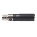 Mini XLR 3 Pin Male to Mini XLR 4 Pin Female Audio Metal Mic Connector Adapter