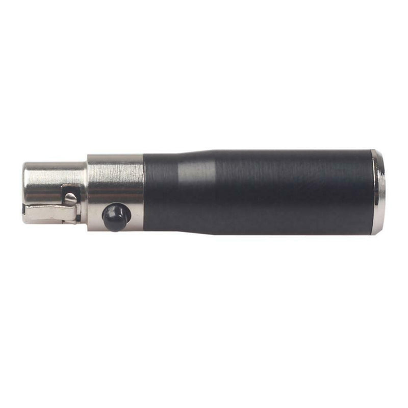 Mini XLR 3 Pin Male to Mini XLR 4 Pin Female Audio Metal Mic Connector Adapter