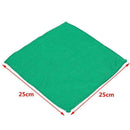 10X 25*25CM Soft Microfiber Polish Towel Absorbent Green Car Wash Cleaning T0R1.