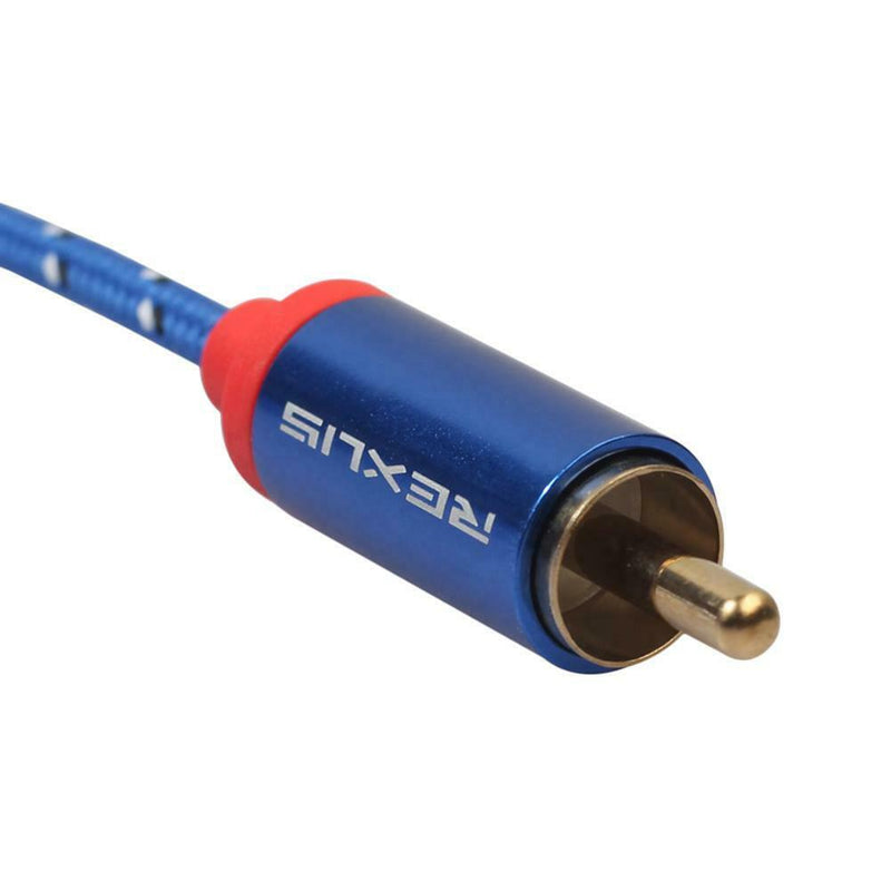 3.5mm Male to 2 RCA Male Aux Audio Cable for Amplifier Phone Edifer (0.5m) A