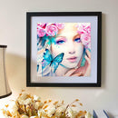 5D DIY Full Drill Diamond Painting Butterfly Girl Cross Stitch Embroidery