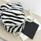 Cow Zebra Print Shoulder Schoolbag Women Girl Plush Mini Backpack (Style 1)