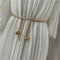 New Metal Dress Belt Women Waistband Chain Fashion:0J Kw