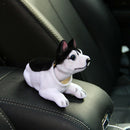Husky Bobbing Head Dog, Bobble Head Car Dashboard Decorations Self Adhesive