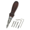 7 in1 DIY adjustable wood leather handing stitching Groover crease leather 3CXP