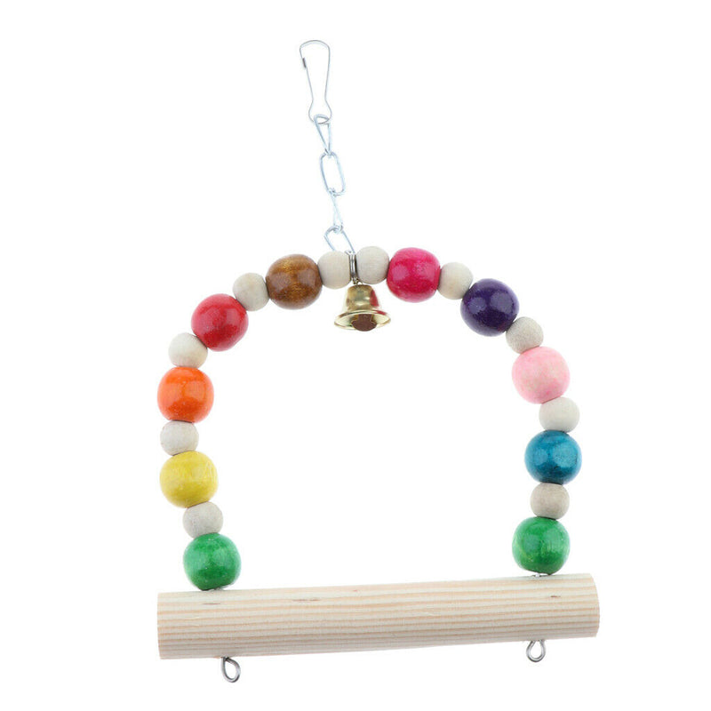 Bird Parrot Toys Hanging Bell Pet Bird Cage Hammock
